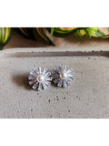 Brinco Noiva Redondo Cravejado Prateado Delicado Brilho