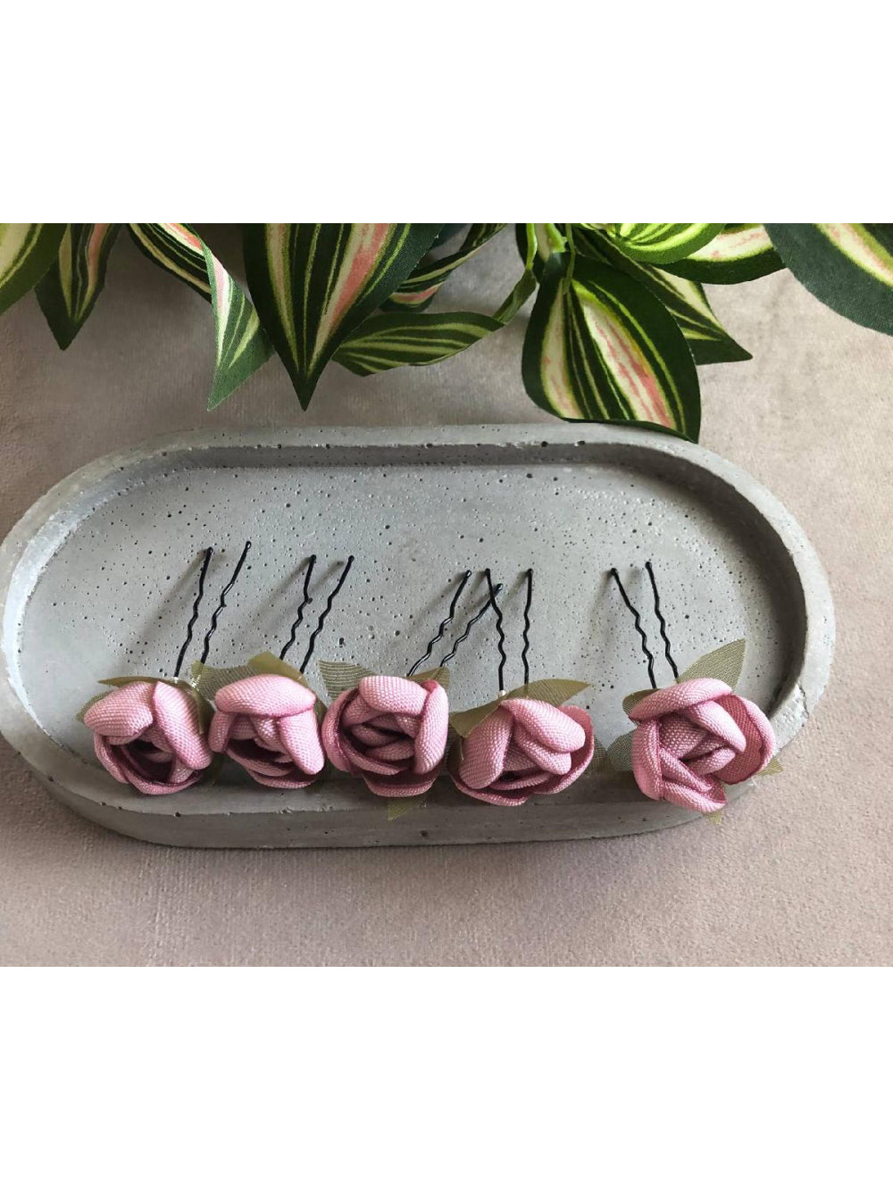 Kit Grampos de Flor de Cetim Pin de Cabelo Daminha Florista