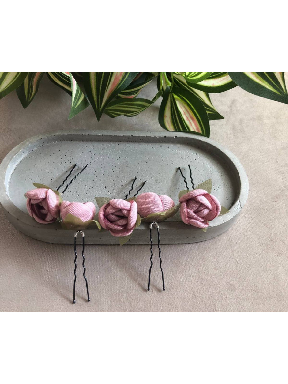 Kit Grampos de Flor de Cetim Pin de Cabelo Daminha Florista