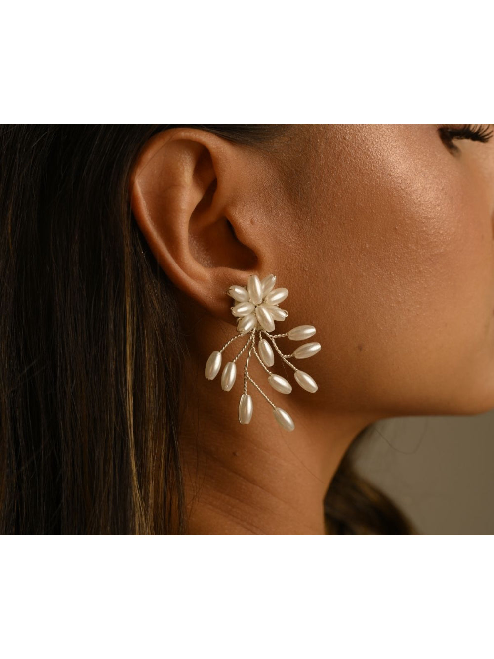 Brinco Noiva Pérolas Delicado Handmade Casamento