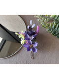 Arranjo de Cabelo para Noivas Grinalda Flor Lavanda
