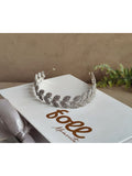 Tiara Coroa Grinalda Folhas Cravejadas Brilho Noiva Festa