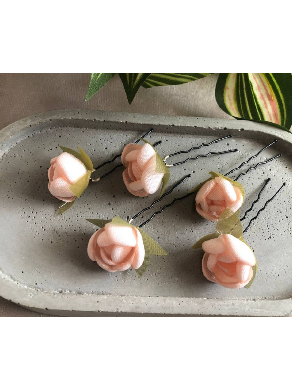 Kit Grampos de Flor de Cetim Pin de Cabelo Daminha Florista