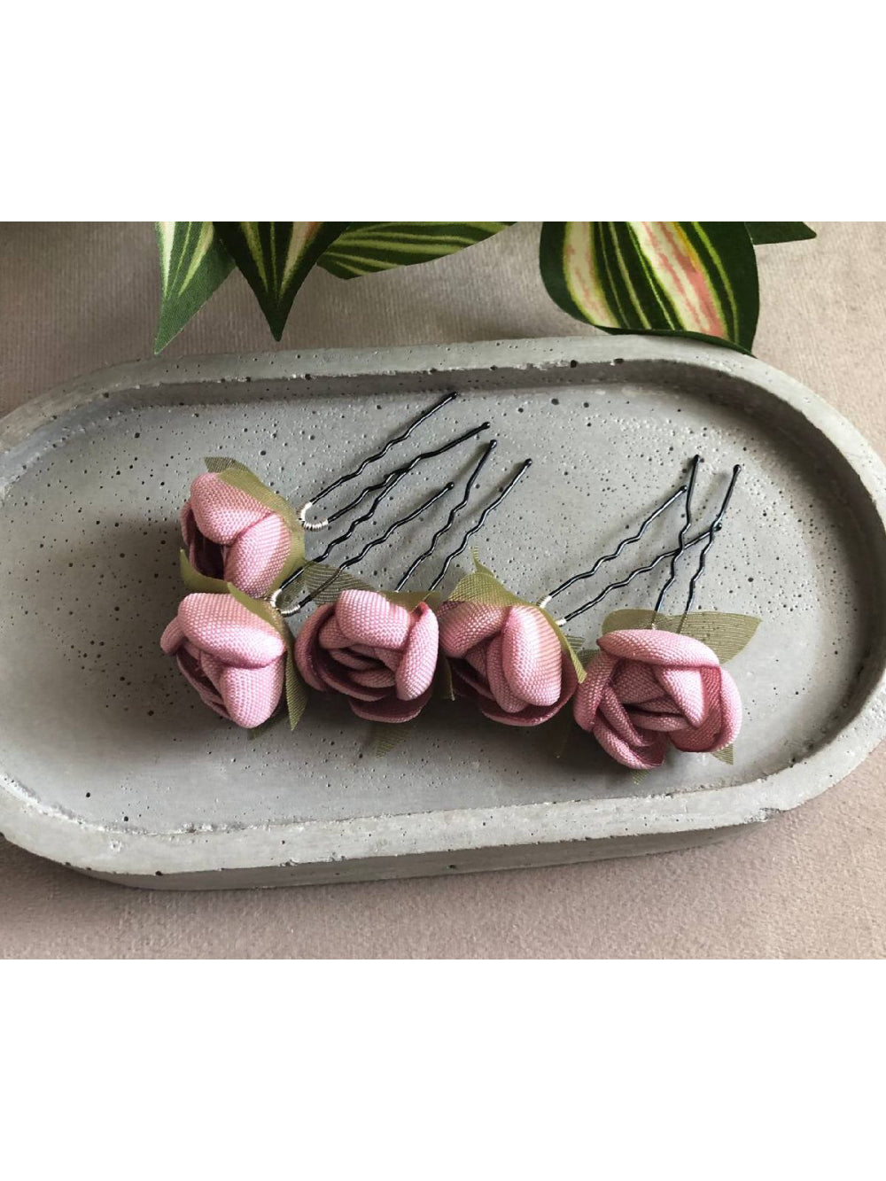 Kit Grampos de Flor de Cetim Pin de Cabelo Daminha Florista