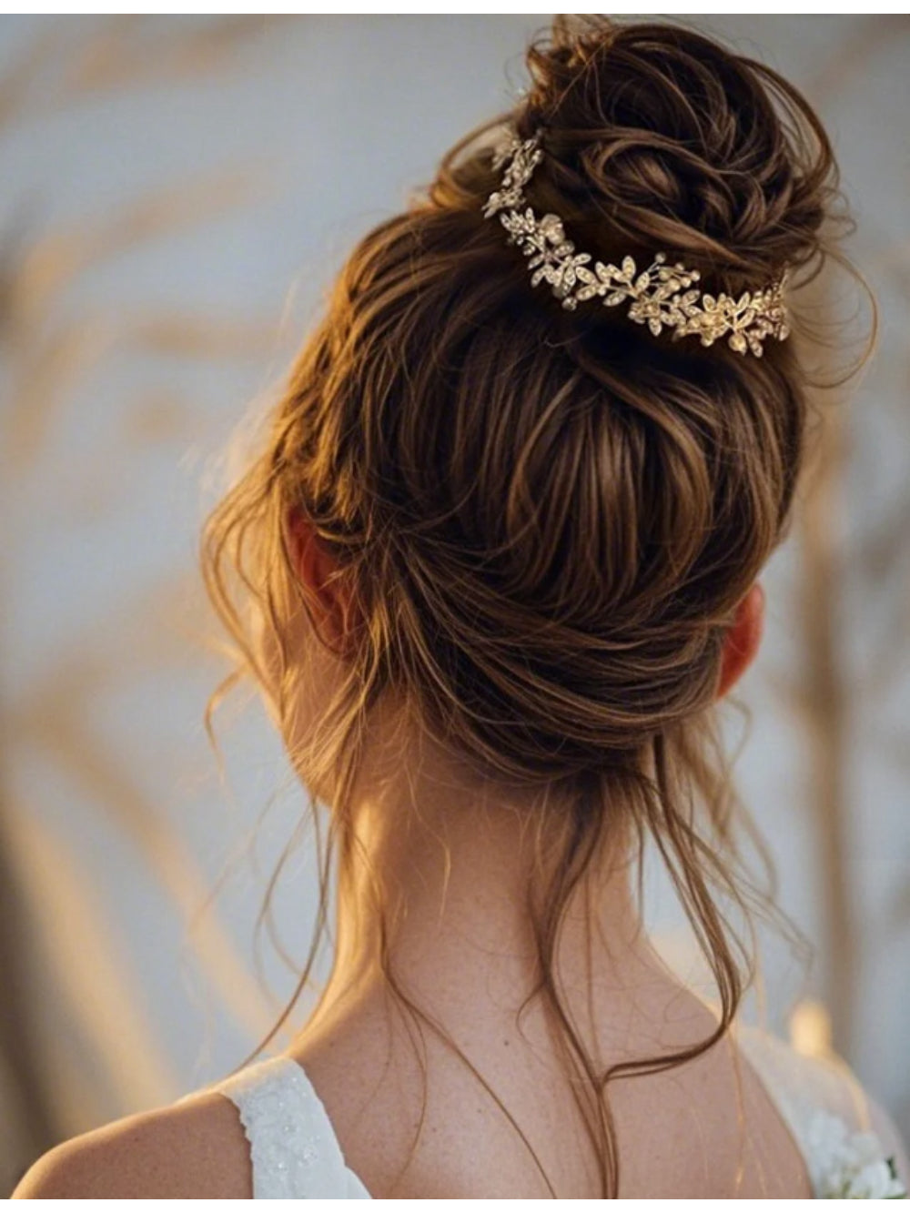 Grinalda de Noiva Arranjo Eva Bride Boutique
