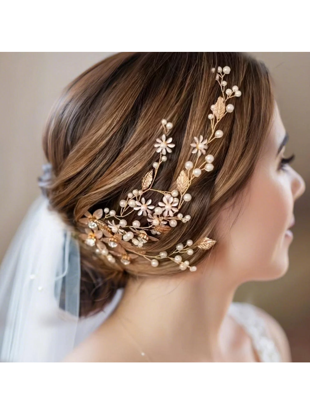 Grinalda de Noiva Arranjo Emanuelle Bride Boutique