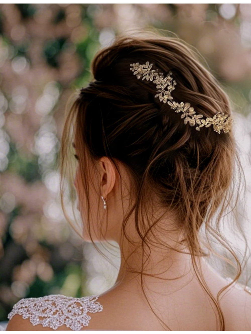 Grinalda de Noiva Arranjo Eva Bride Boutique