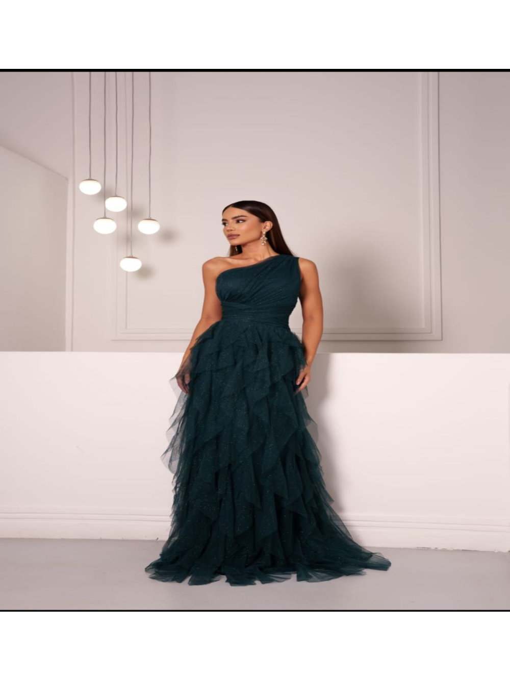 Vestido de Festa Tule e Glitter Galla Dress
