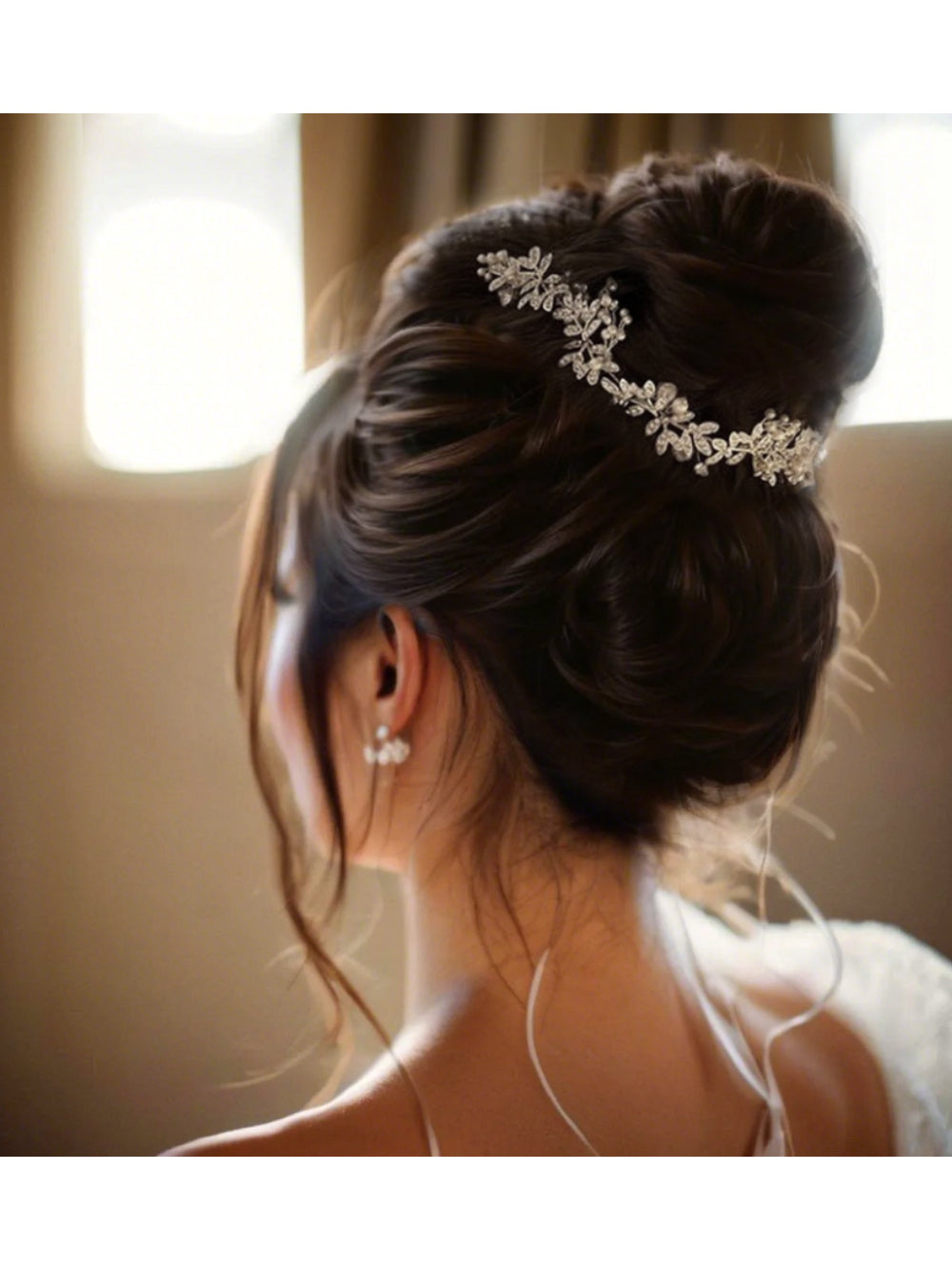 Grinalda de Noiva Arranjo Monique Bride Boutique