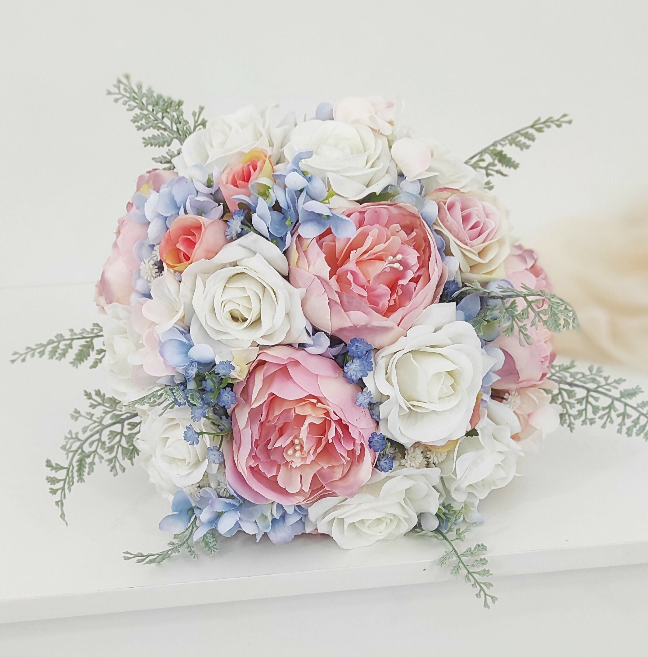 Buquê Água Marinha Maria Pérola Mari Pérola Buquês