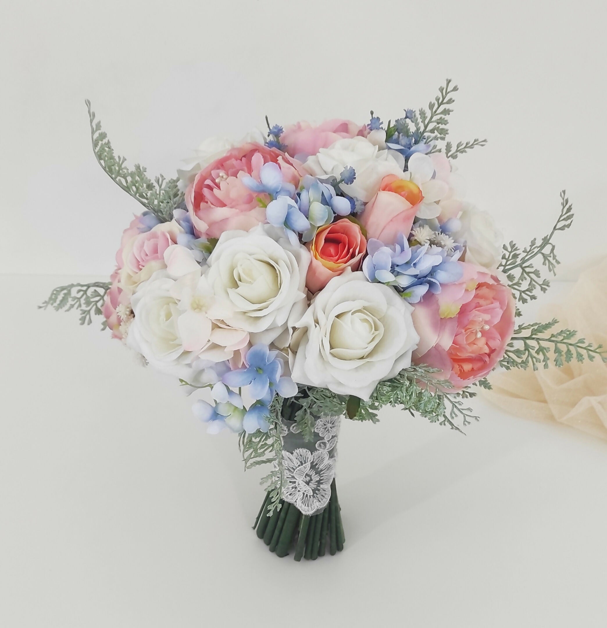 Buquê Água Marinha Maria Pérola Mari Pérola Buquês