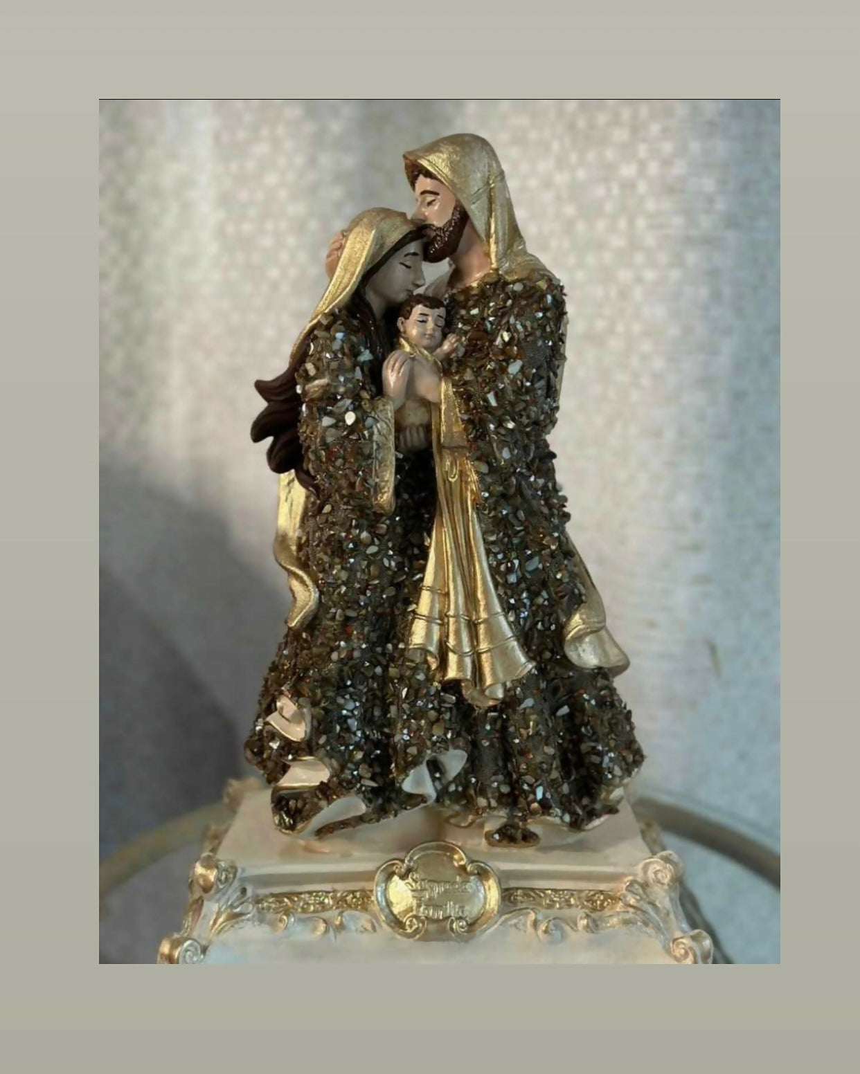 Porta Aliança Artesanal Sagrada Familia Art Lu