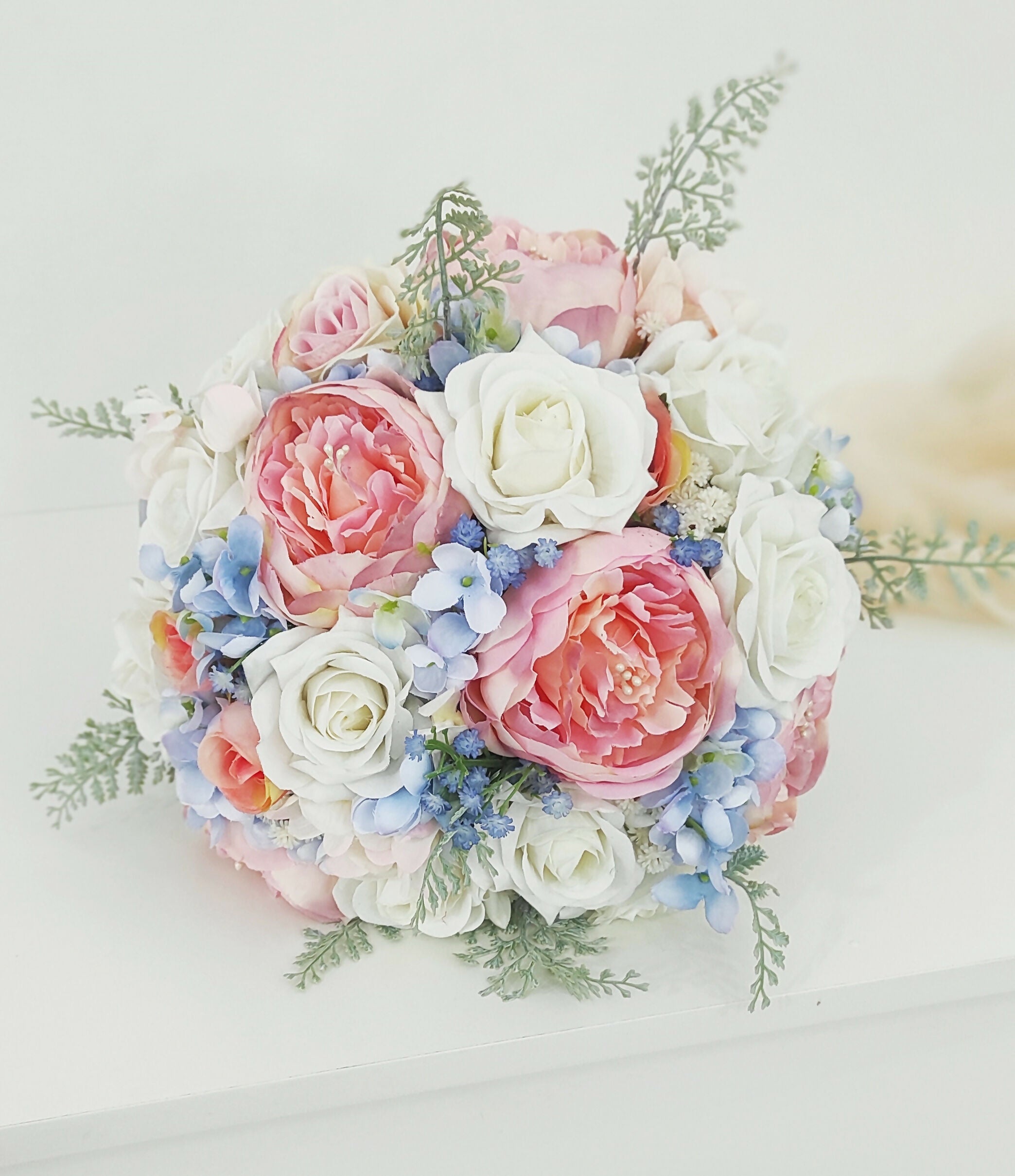 Buquê Água Marinha Maria Pérola Mari Pérola Buquês