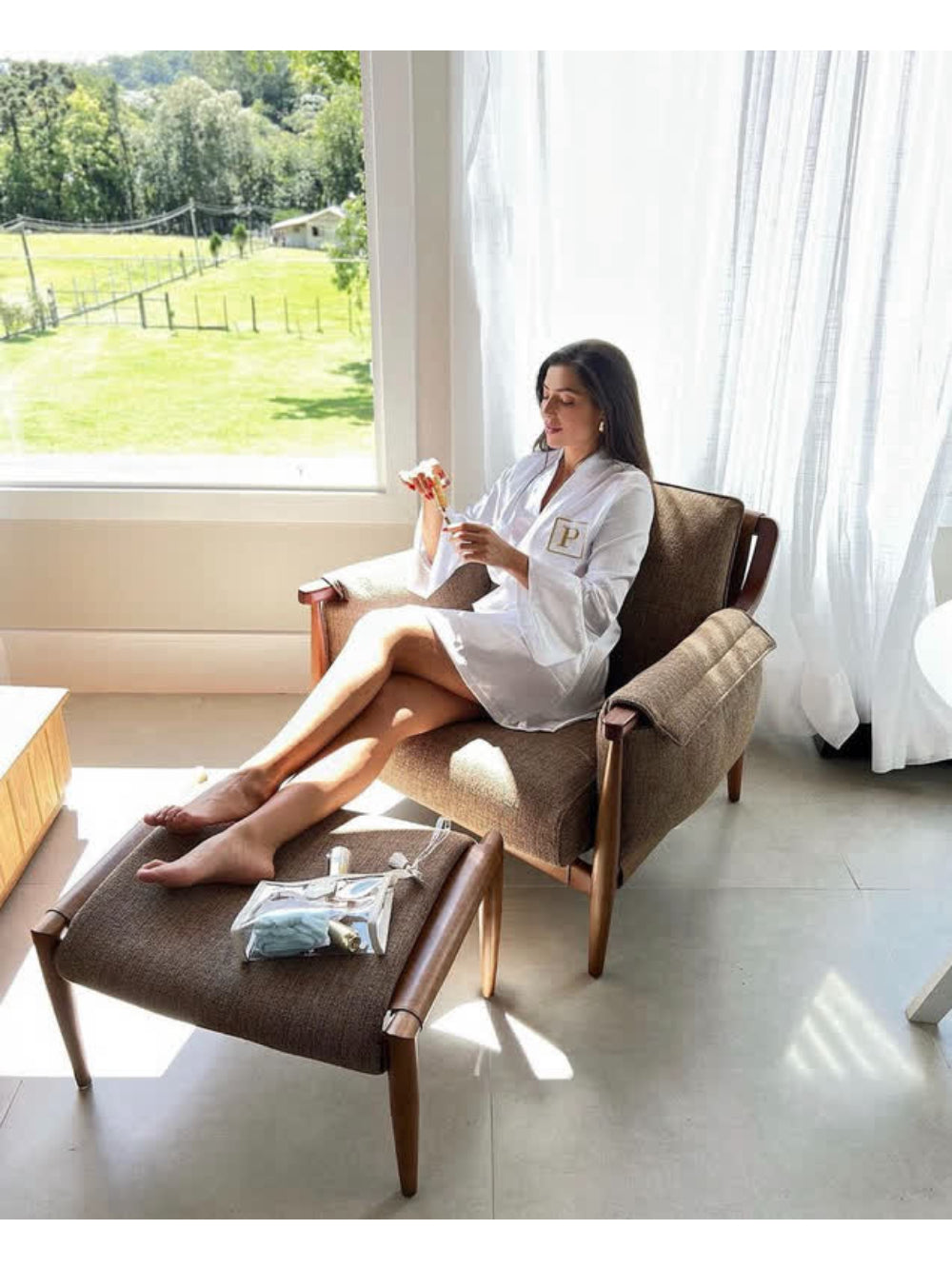 Robe Personalizado Branco With My Name