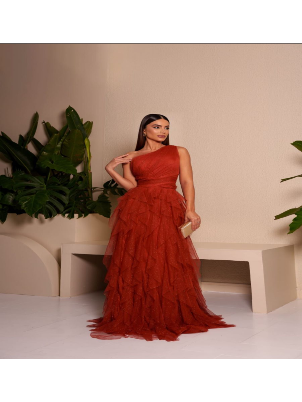 Vestido de Festa Tule e Glitter Galla Dress
