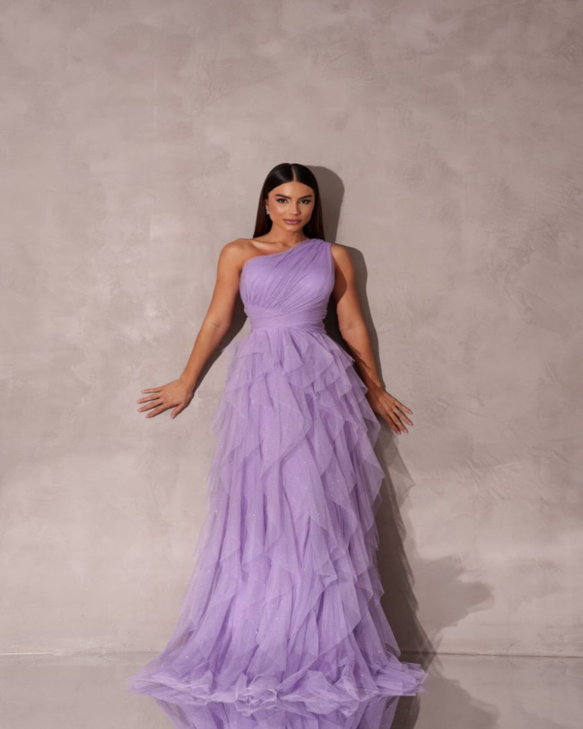 Vestido de Festa Tule e Glitter Galla Dress