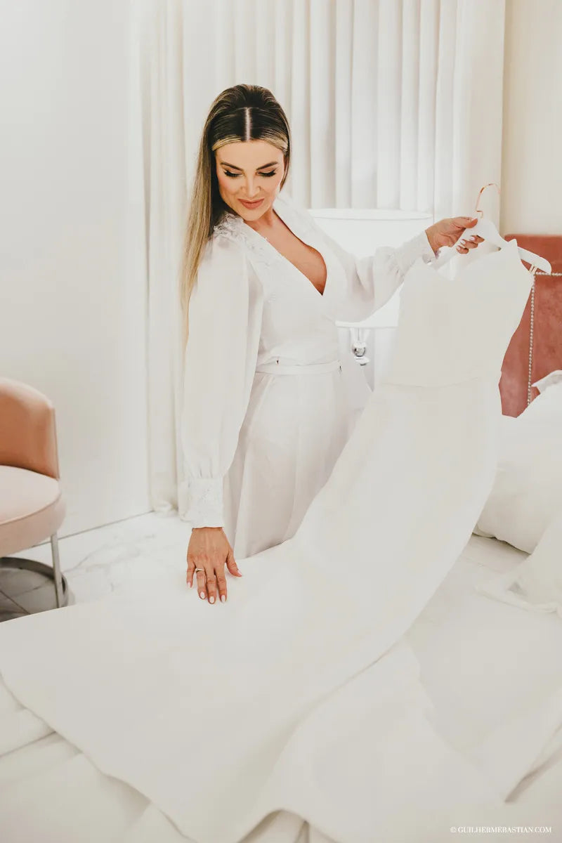 Robe Branco Longo Diana With My Name