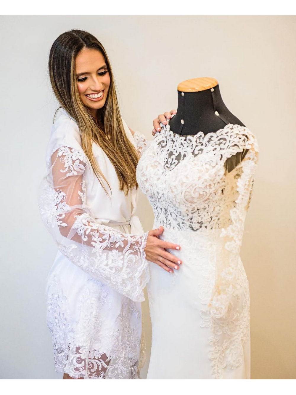 Robe de Noiva Clássico Ateliê Mayra Bueno