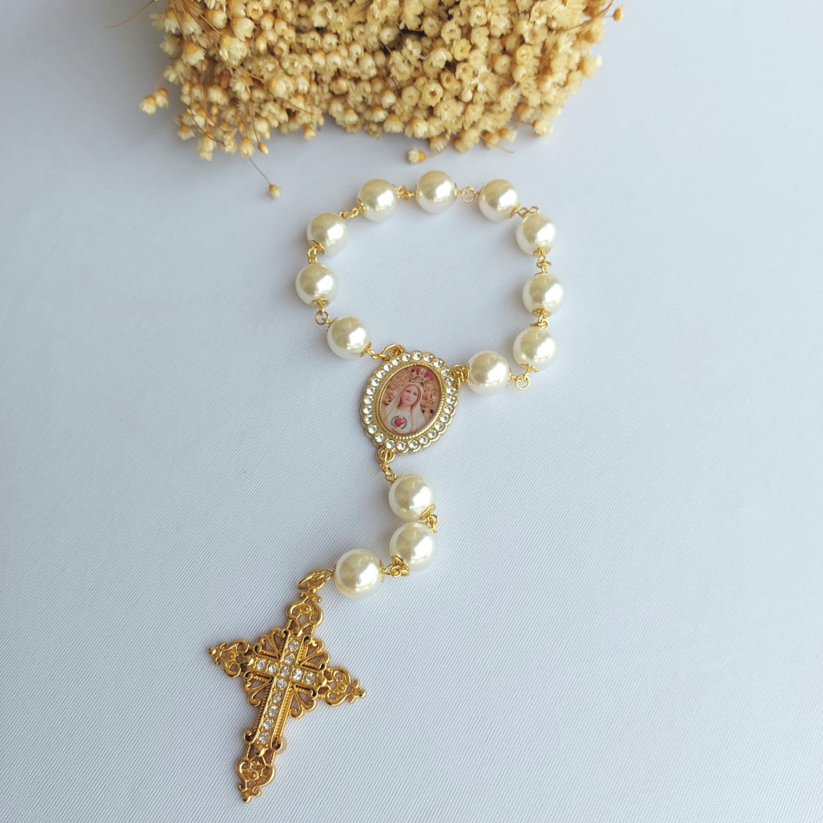 Dezena de Noiva em Pérola Nossa Senhora de Fátima Ateliê Fernanda Cristina