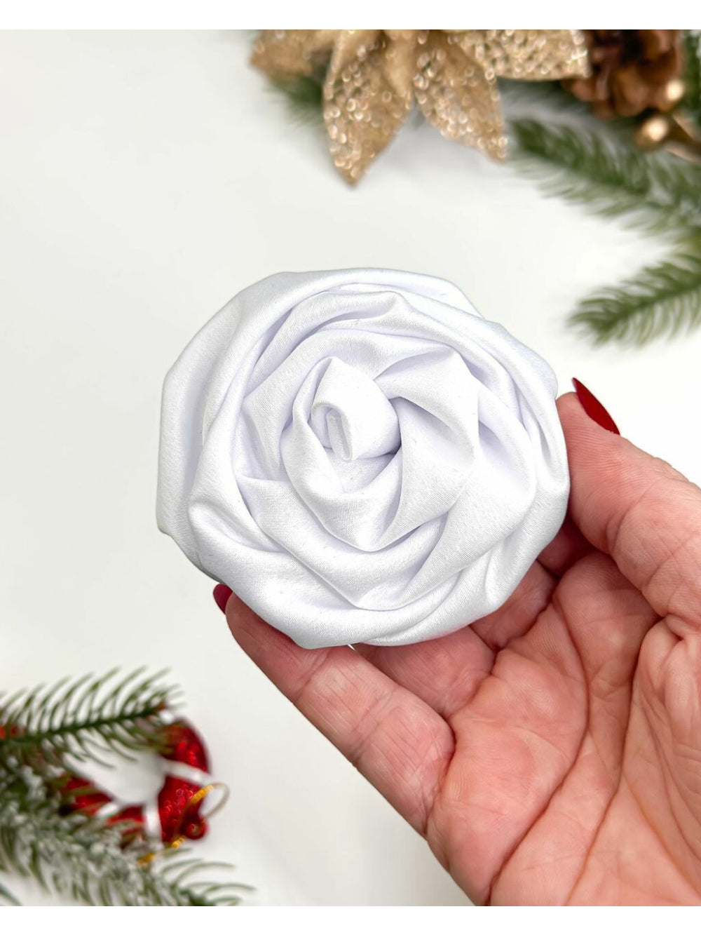 Flor Luisa hair clip presilha Flores para daminhas