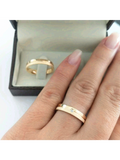 Par Aliança Casamento 4mm Ouro 18K Acacia Neumond joias