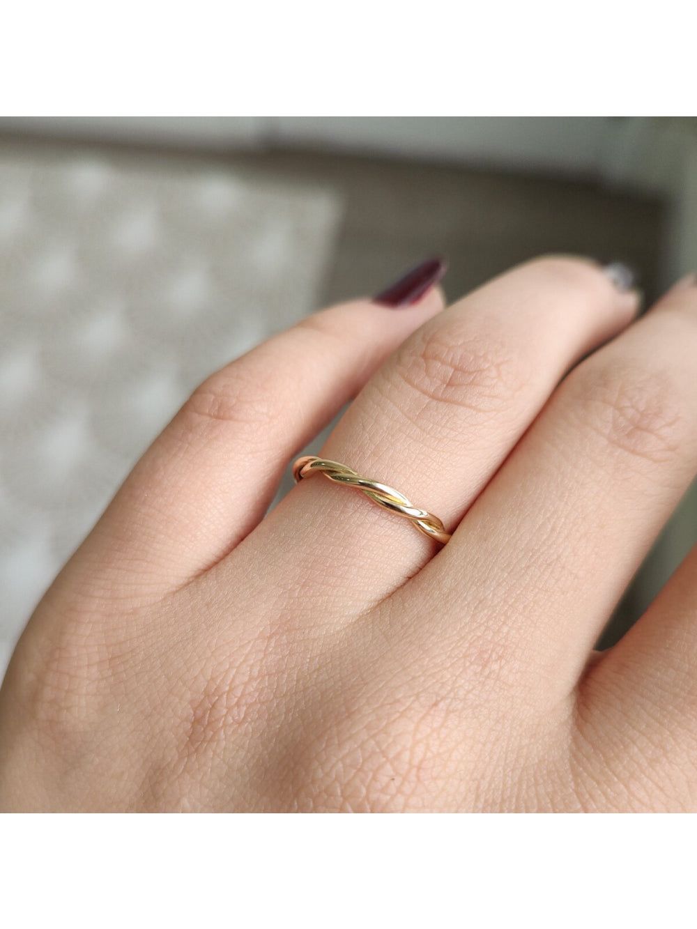 Par Aliança Casamento Ouro 18K 2mm Ipê Trança Neumond Joias