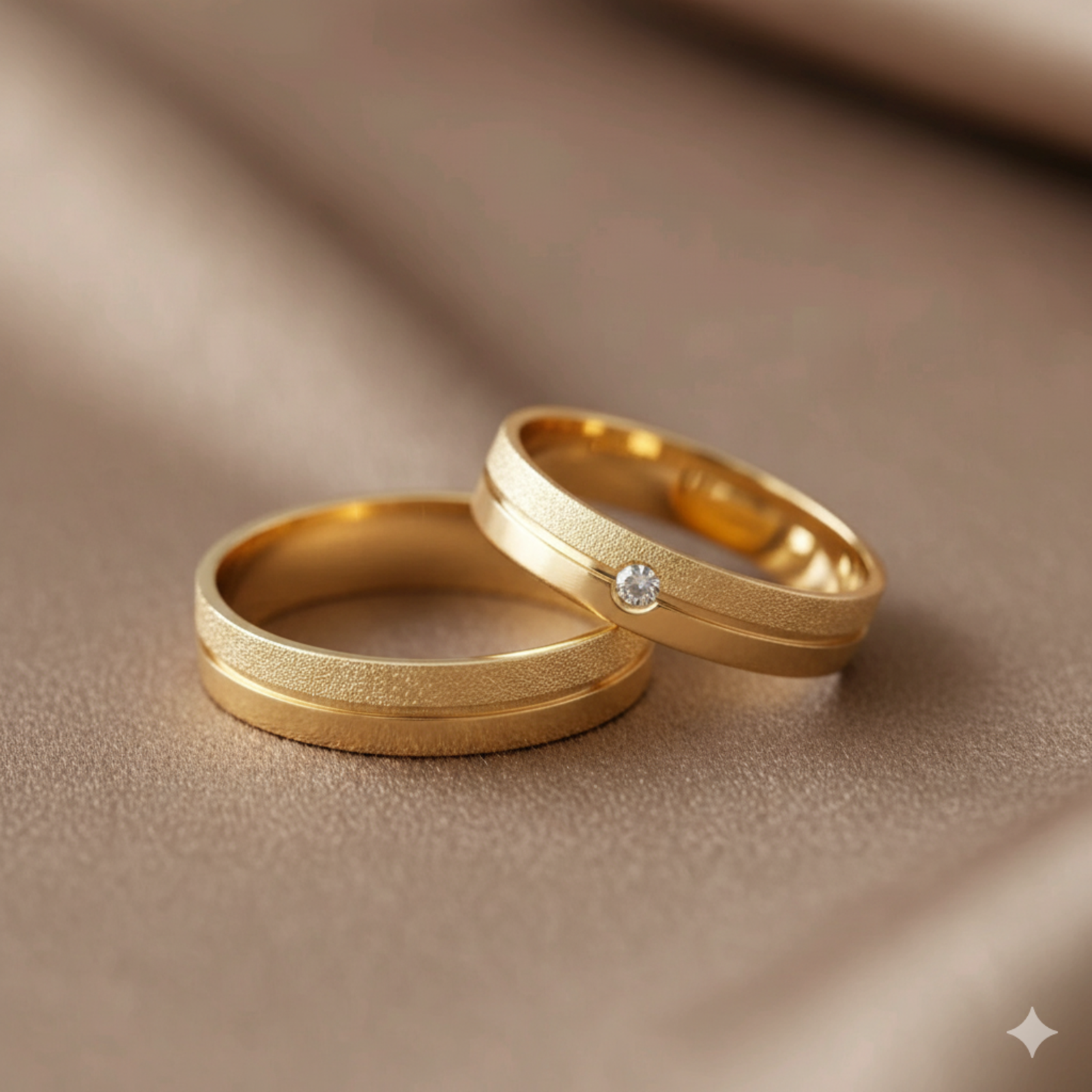 Par Aliança Casamento 4mm Ouro 18K Acacia Neumond joias