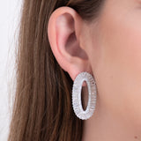 Brinco Oval Encanto Reluzente