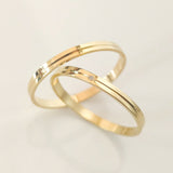 Par Aliança Casamento 2mm Ouro 18K Delicada- NEUMOND