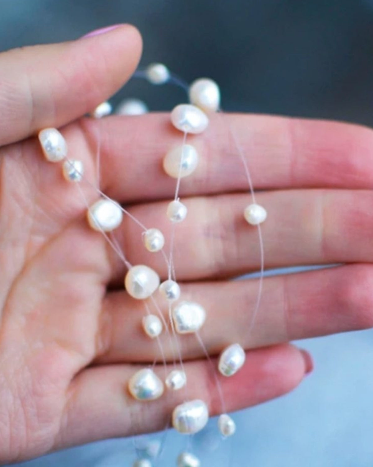 Colar Nika de Pérolas Barrocas Narcisa Acessórios