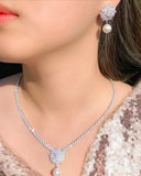 Conjunto de Pérolas e Zircônias Maalak Narcisa Acessórios