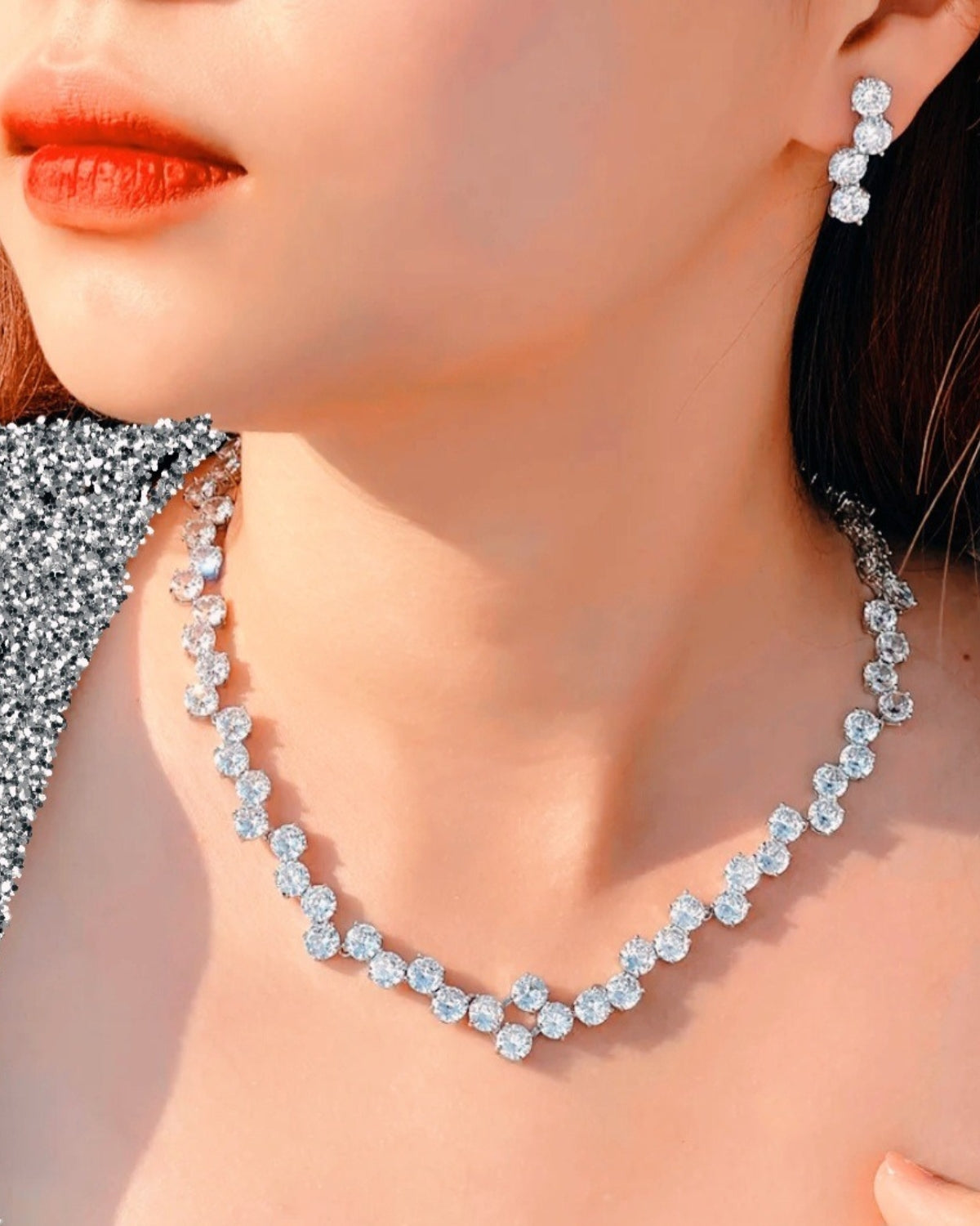 Conjunto de Zircônias Jackie O. Narcisa Acessórios