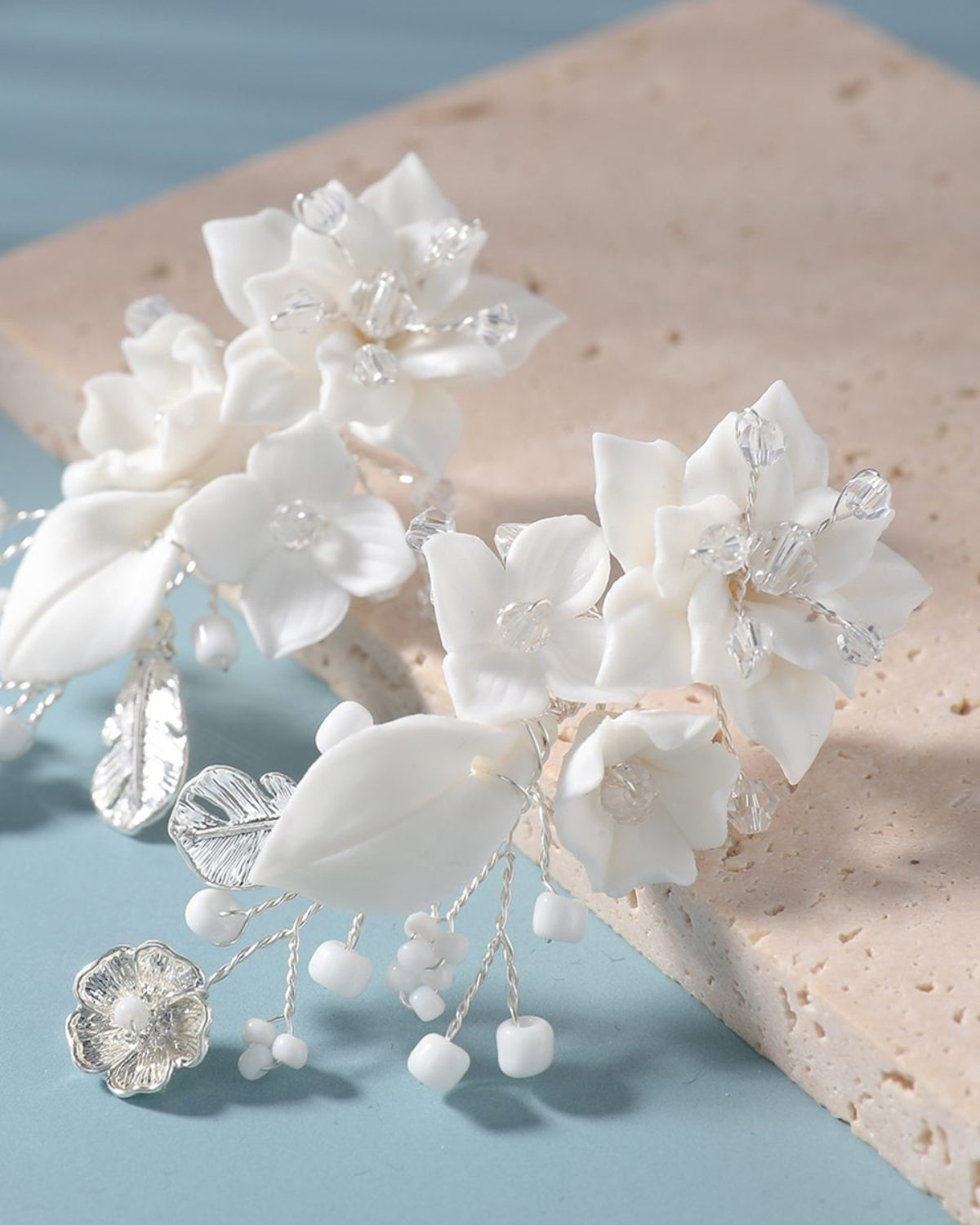 Brinco para Noiva Italian Nights de Porcelana Artesanal Narcisa Acessórios