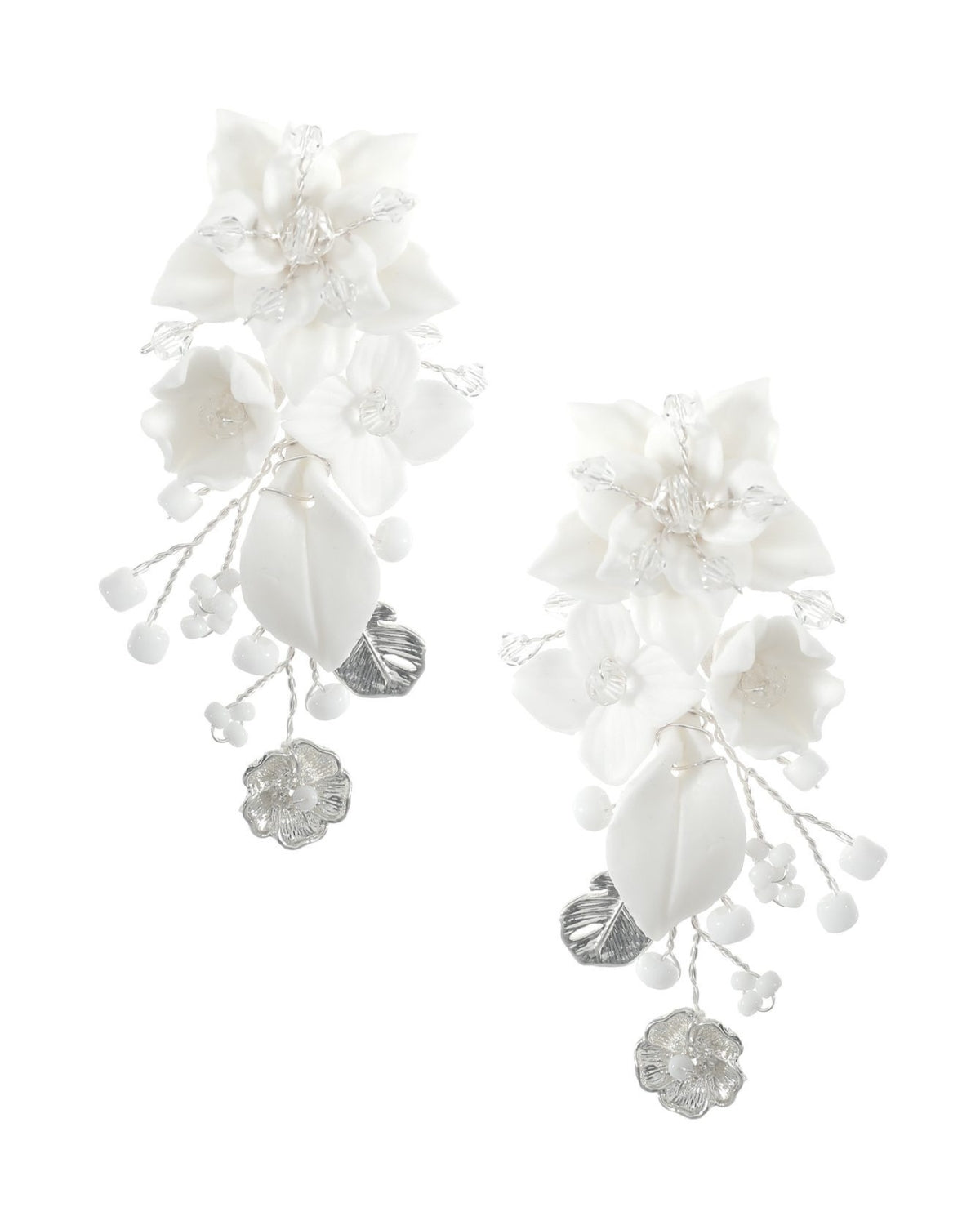 Brinco para Noiva Italian Nights de Porcelana Artesanal Narcisa Acessórios