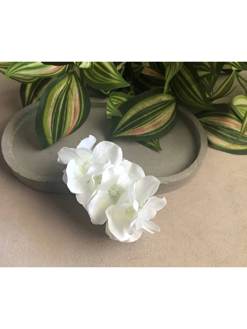 Arranjo Flor De Cabelo De Hortências Brancas Dama De Honra