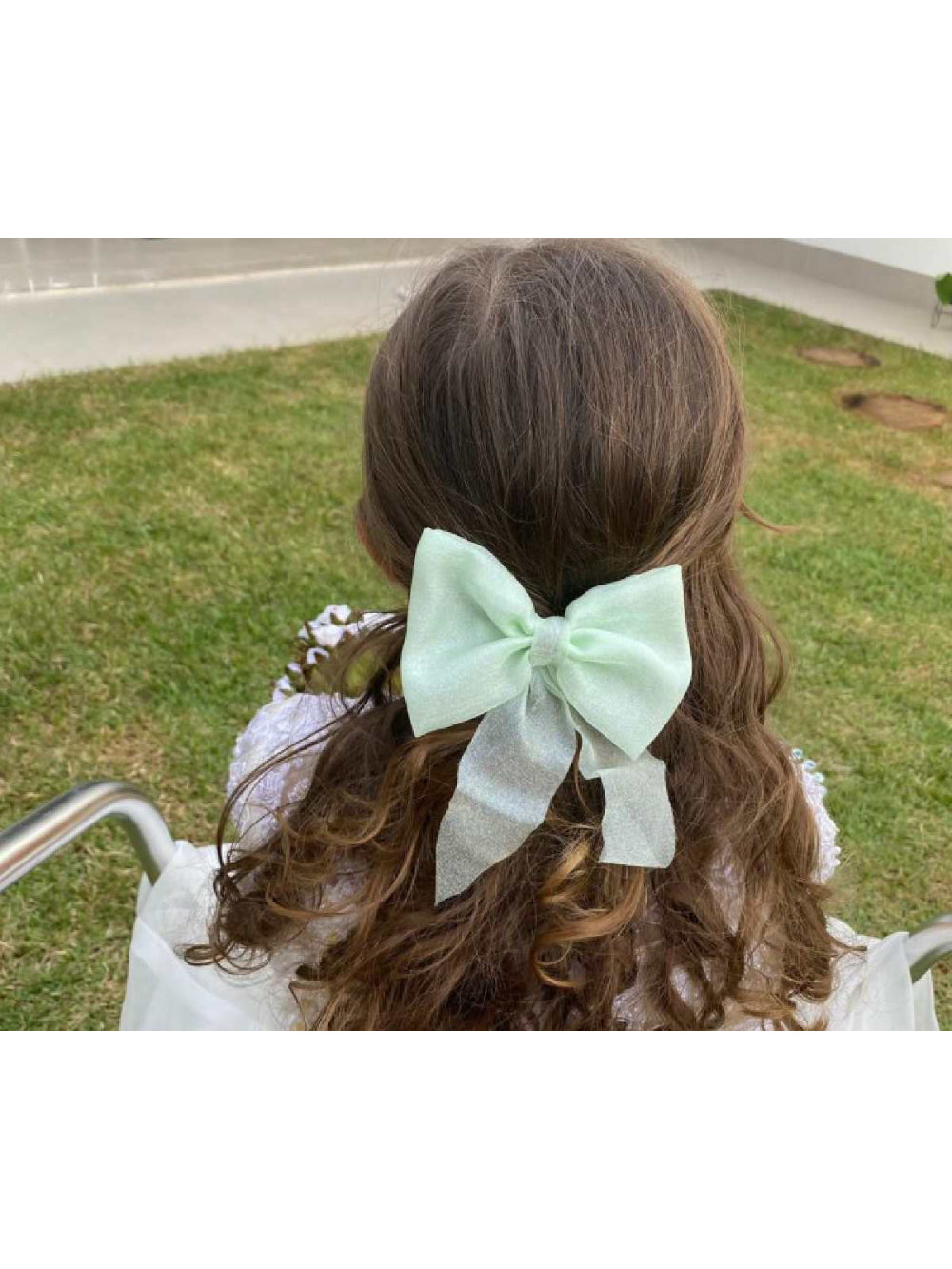 Laço de Organza Delicado Daminhas Noivas Casamento