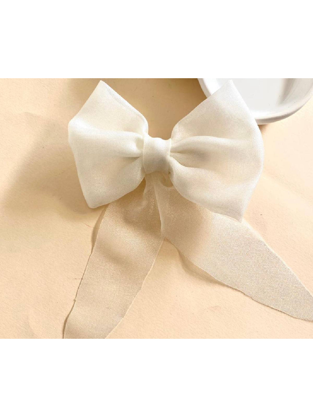 Laço de Organza Delicado Daminhas Noivas Casamento