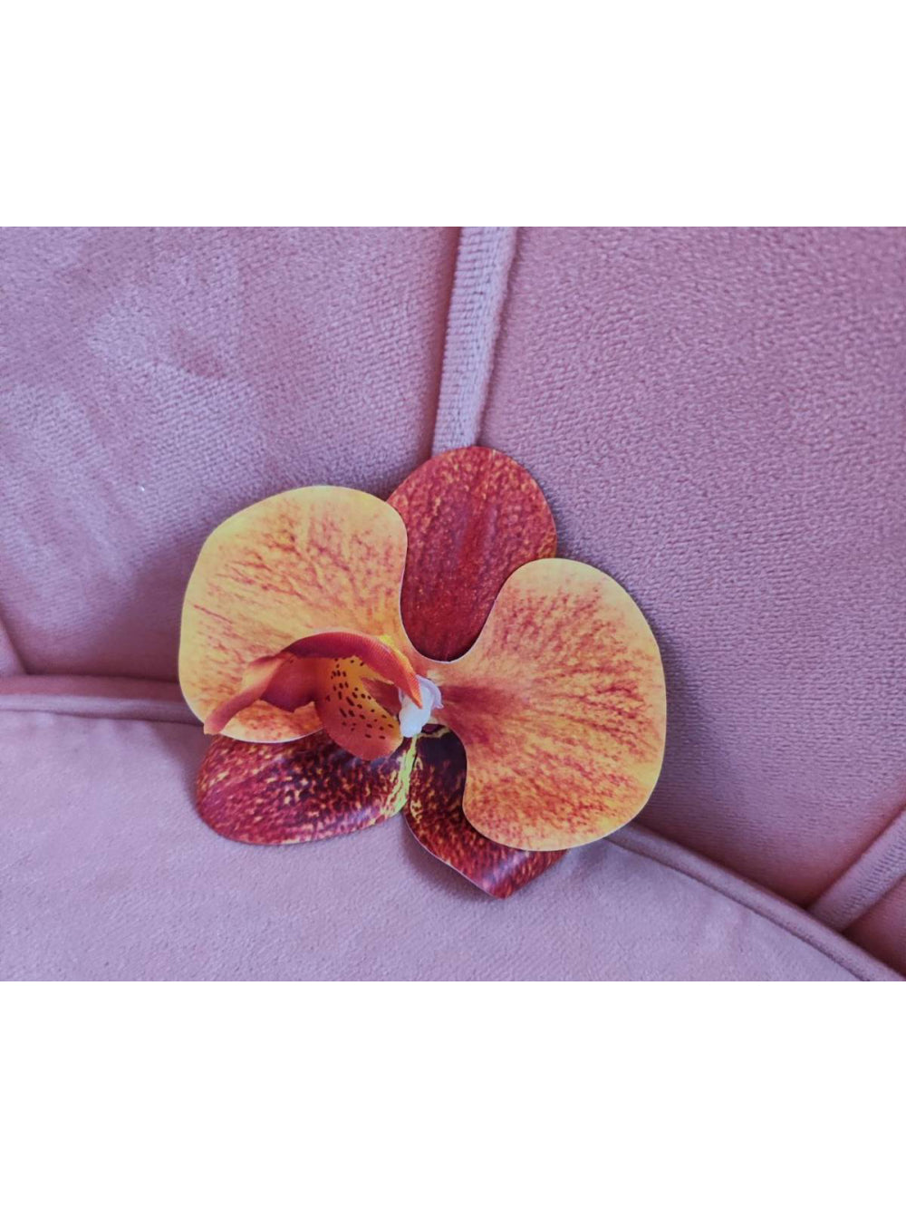 Orquídea Para Cabelo Colorida Flor  Verão Praia Festas Noiva