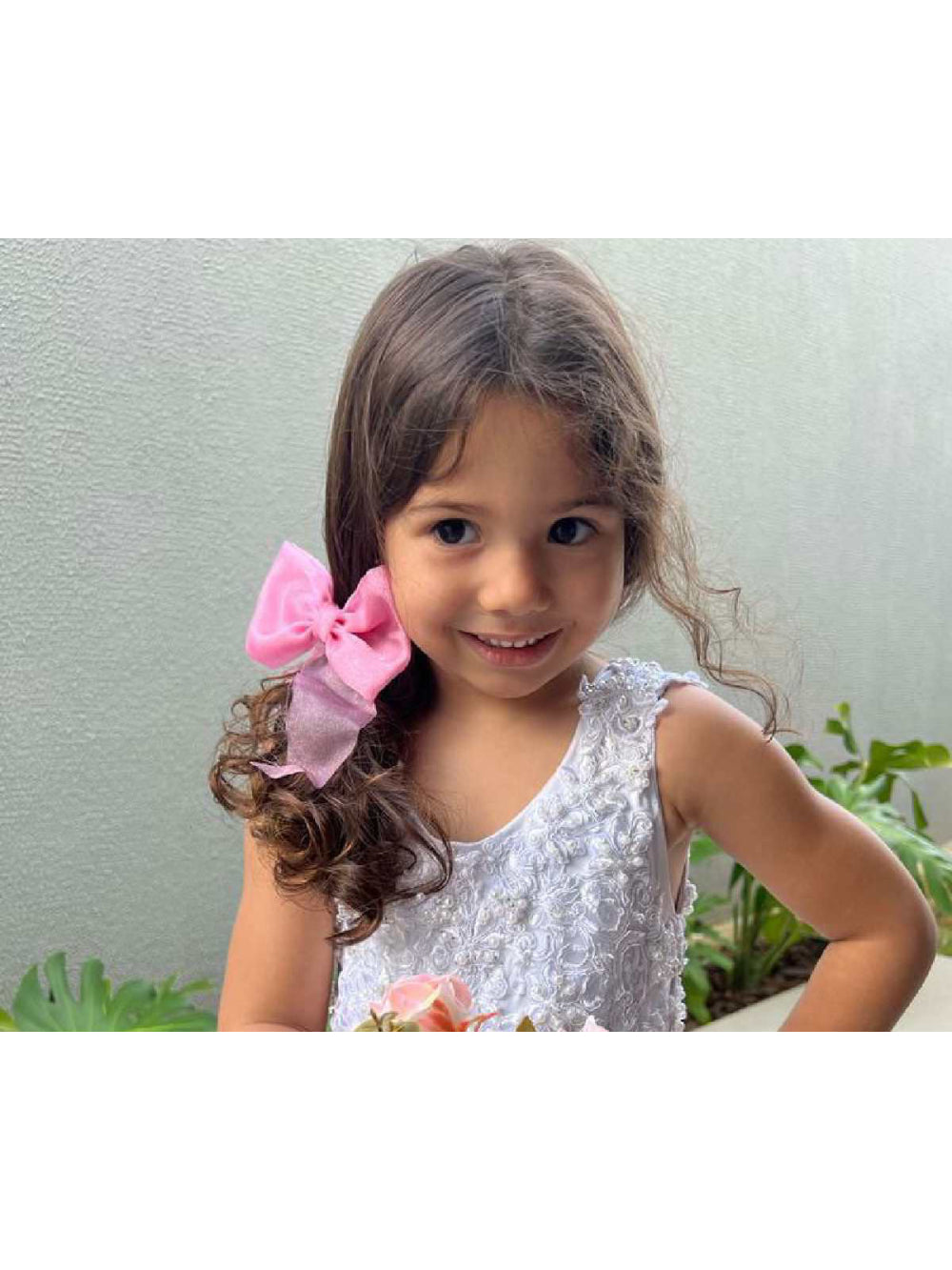 Laço de Organza Delicado Daminhas Noivas Casamento