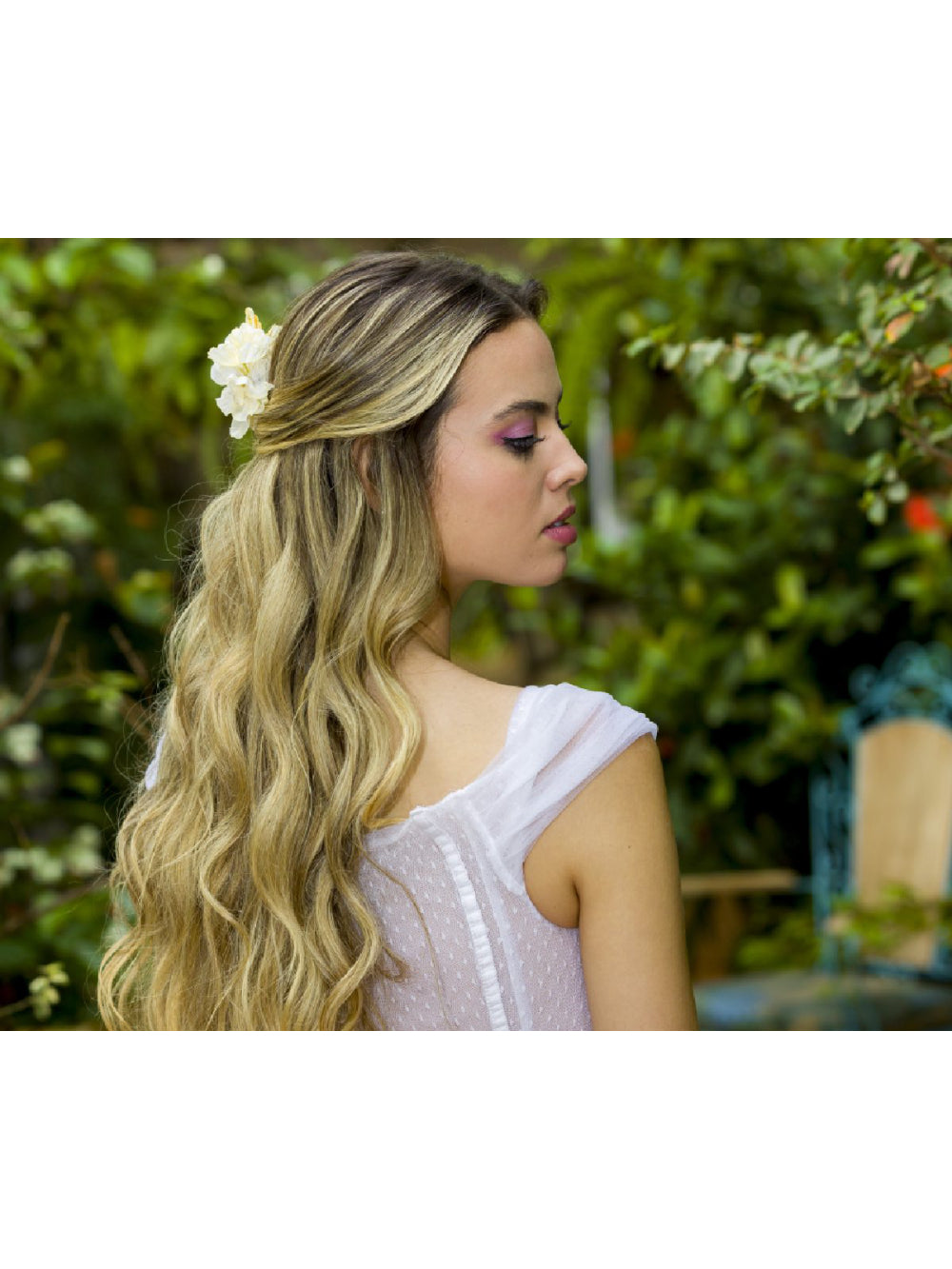 Arranjo De Cabelo Flores Desidratadas Envelhecidas Boho