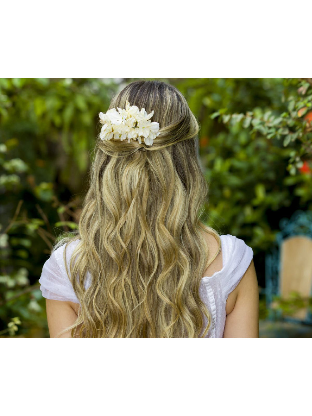 Arranjo De Cabelo Flores Desidratadas Envelhecidas Boho