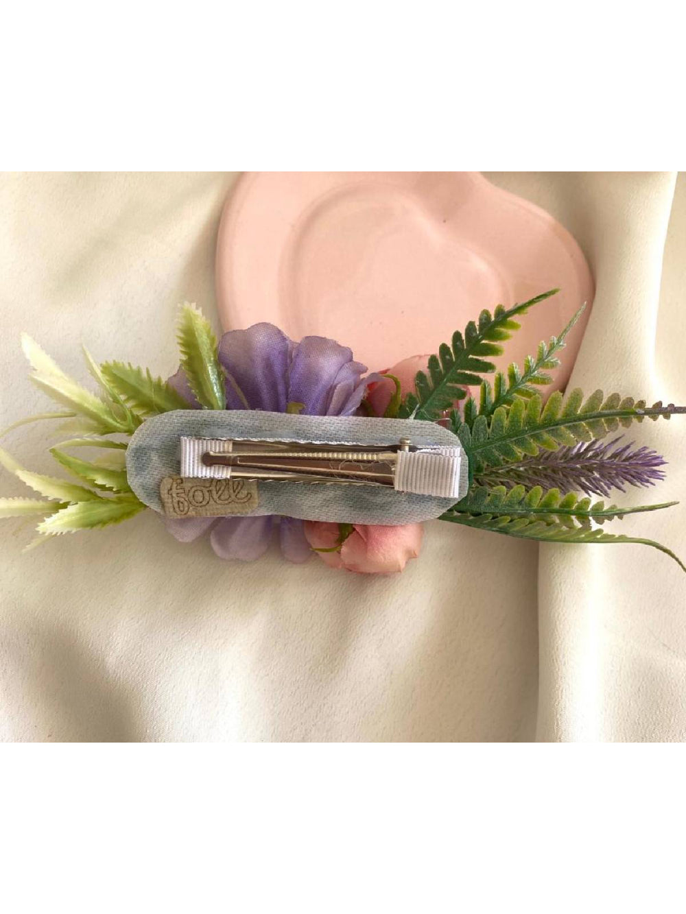Arranjo De Cabelo Flores Lilás E Rosa Florista Daminha