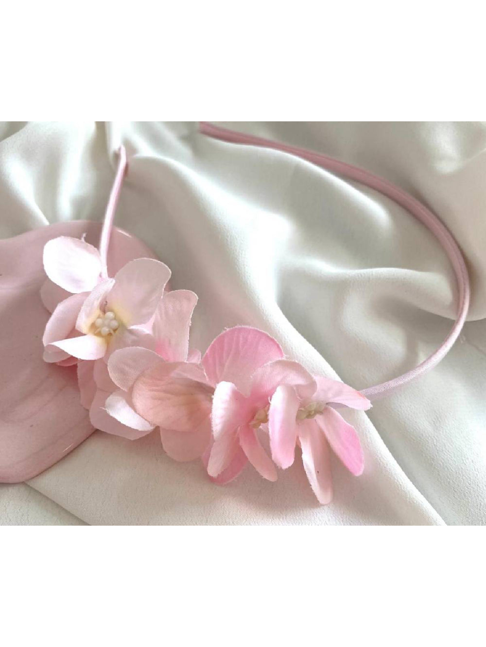Tiara Infantil Flores Hortências Arquinho Arranjo De Cabelo