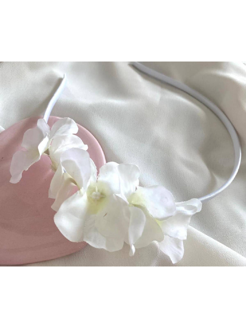 Tiara Infantil Flores Hortências Arquinho Arranjo De Cabelo