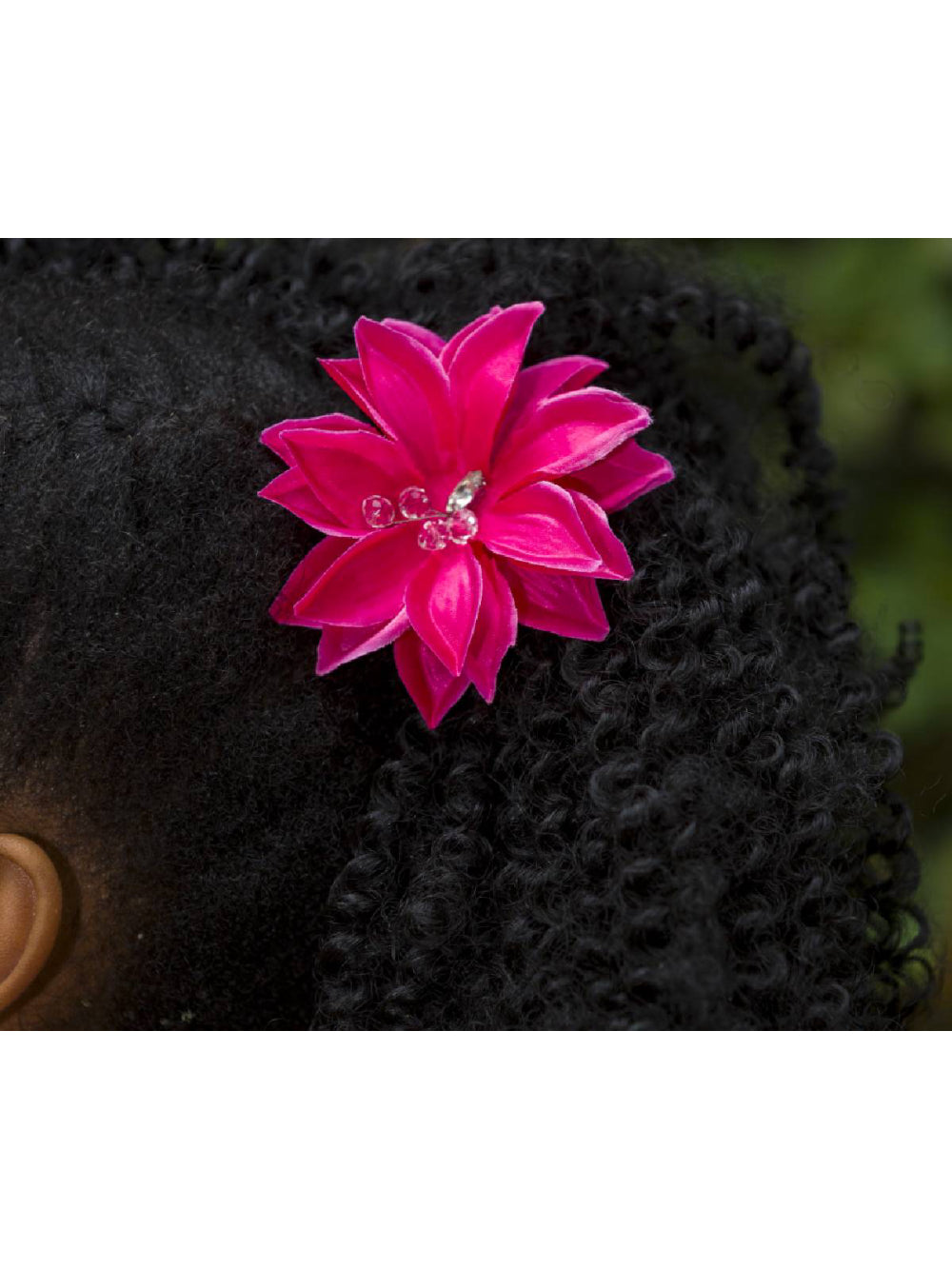 Arranjo de Cabelo Flor Rosa Delicada para Daminhas Festas