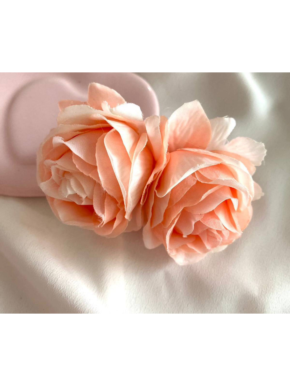 Flor de Cabelo Rosas Duplas Delicado Daminhas Floristas