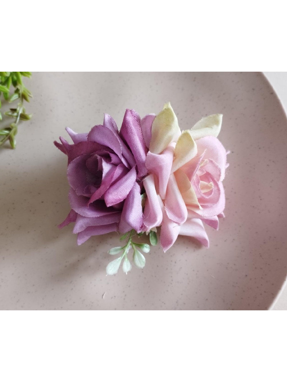 Arranjo Flor de Cabelo Rosas Noivas Dama de Honra