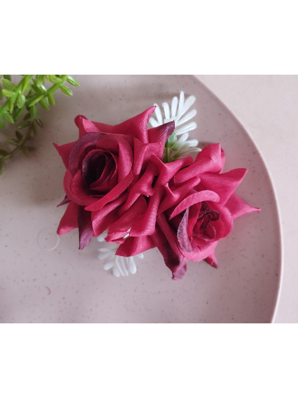Arranjo Flor de Cabelo Rosas Noivas Dama de Honra