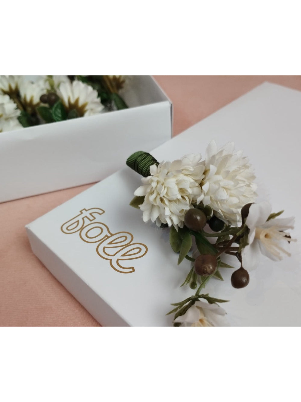 Lapela para Noivos Flores Casamento Broche 1un