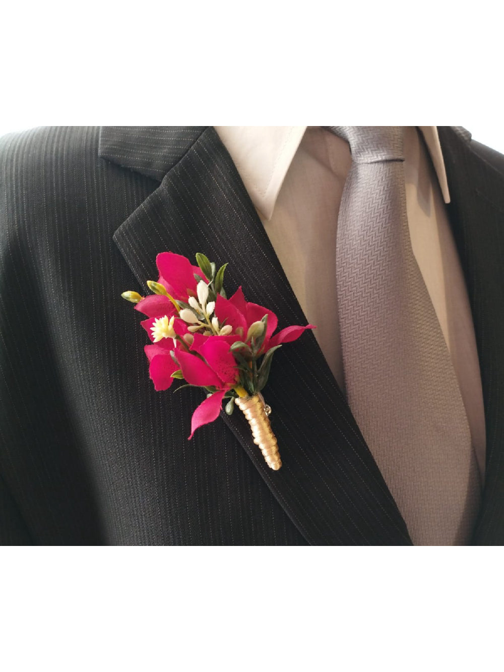 Lapela para Noivos Flores Casamento Broche 1un